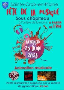 Fête de la musique à l’arrière de la mairie