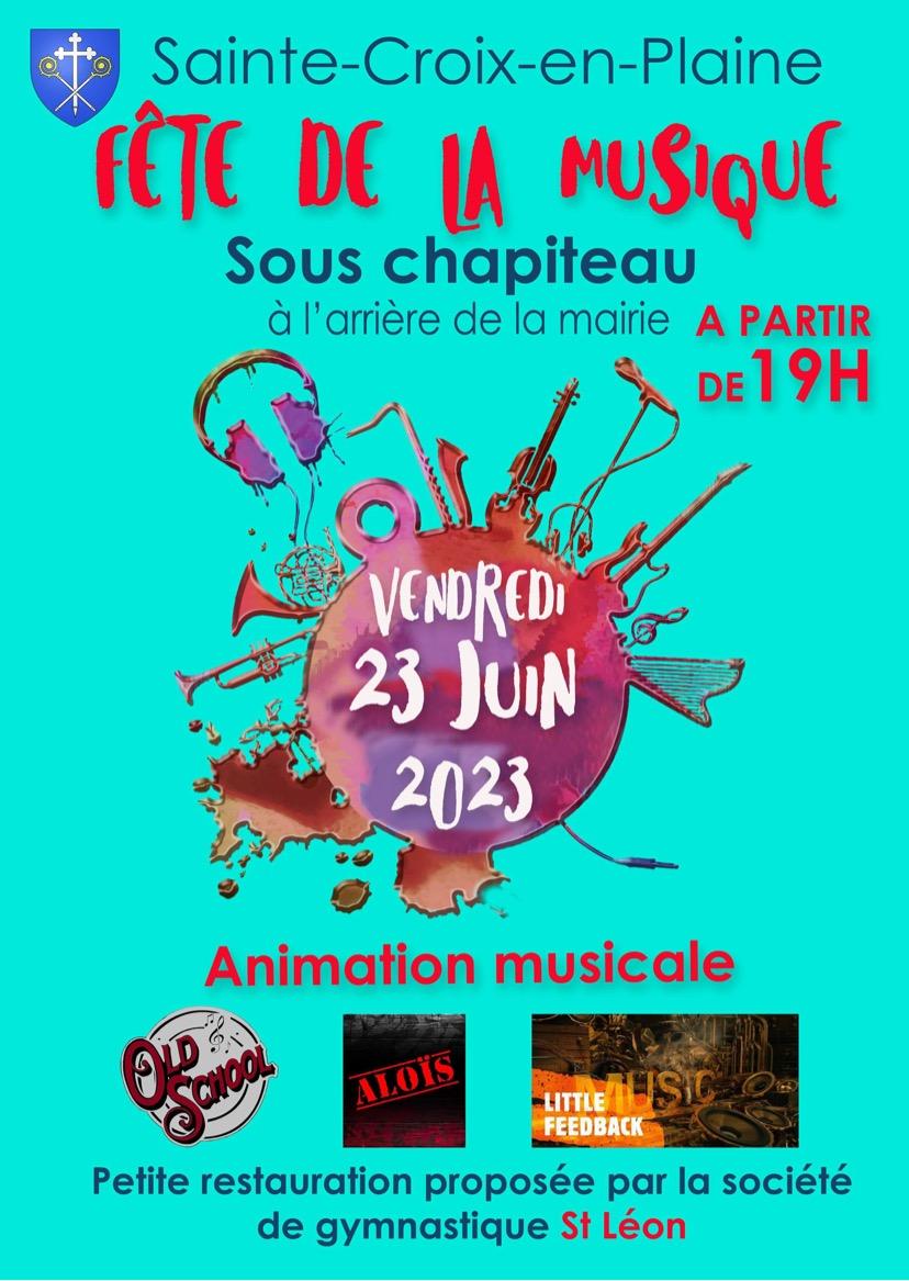 Fête de la musique à l’arrière de la mairie
