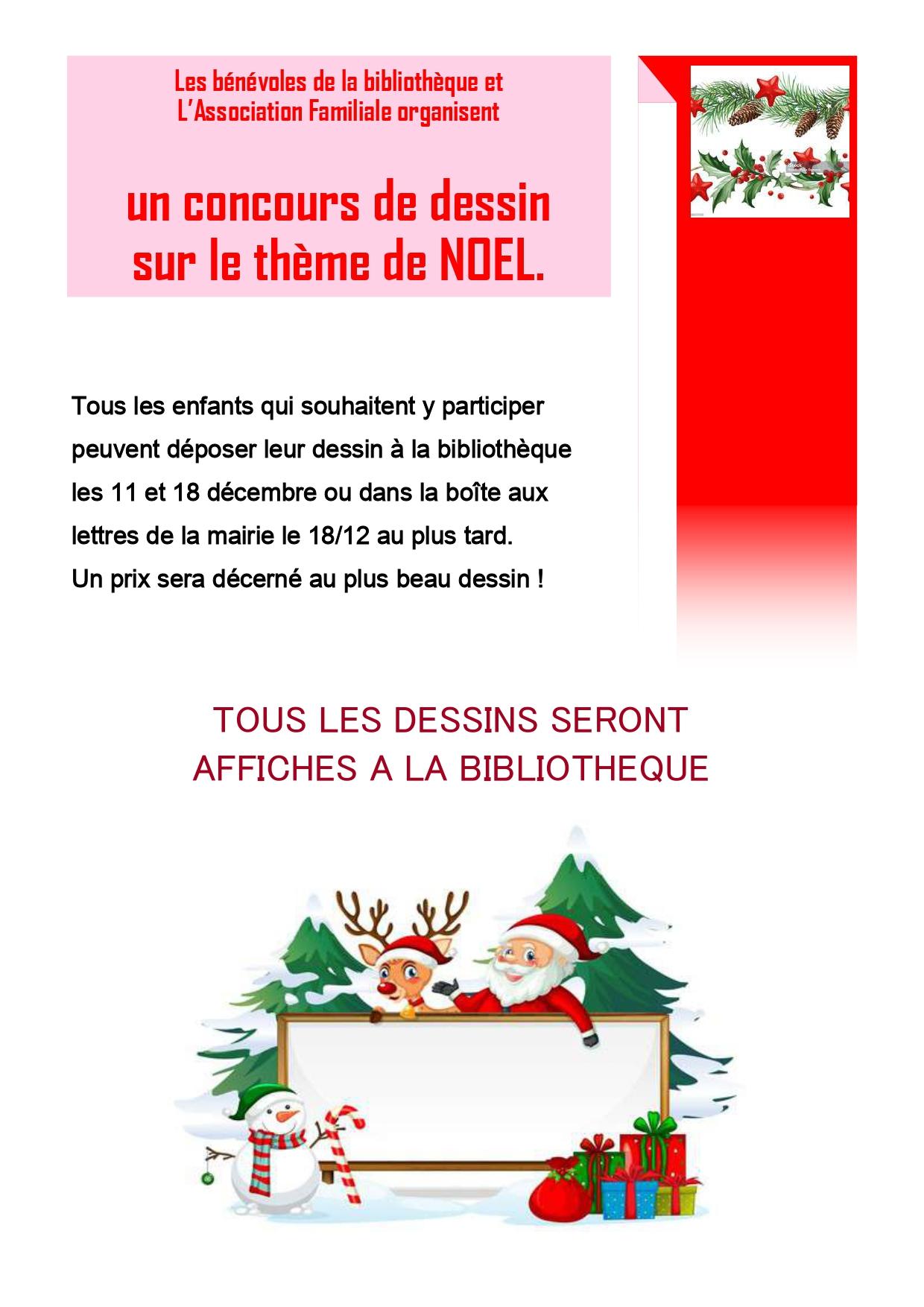 Concours de dessin sur le thème de Noël pour les enfants