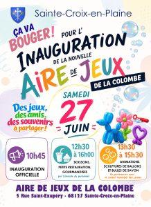 Inauguration de la nouvelle aire de jeux