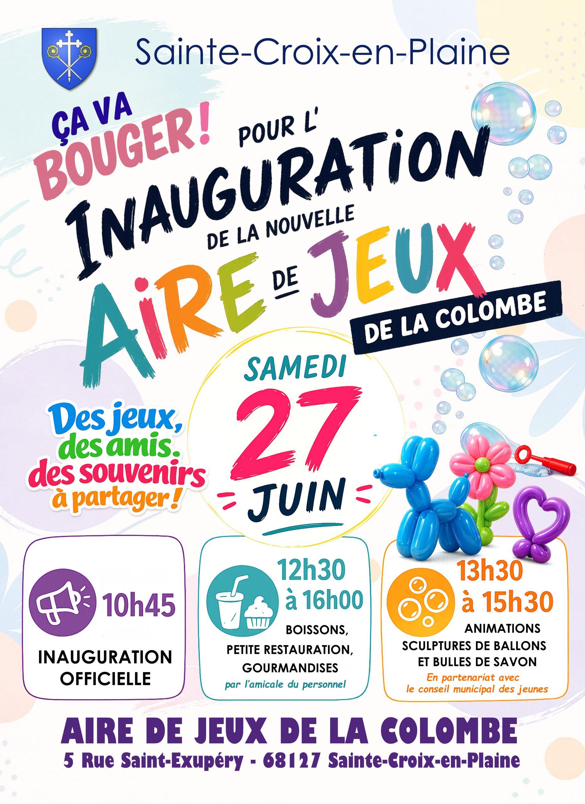 Inauguration de la nouvelle aire de jeux